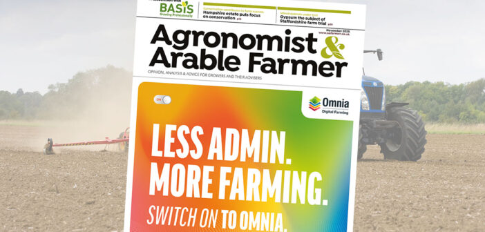 November 2025 issue of Agronomist & Arable Farmer out now