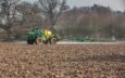 Spraying Glyphosate on to ploughed land before drilling Spring Barley Picture Tim Scrivener 07850 303986