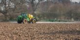 Spraying Glyphosate on to ploughed land before drilling Spring Barley Picture Tim Scrivener 07850 303986