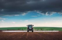 Sprayer in field