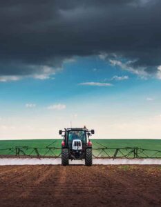 Sprayer in field