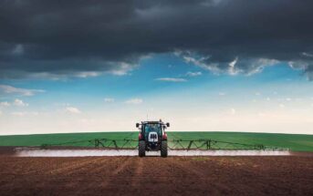 Sprayer in field