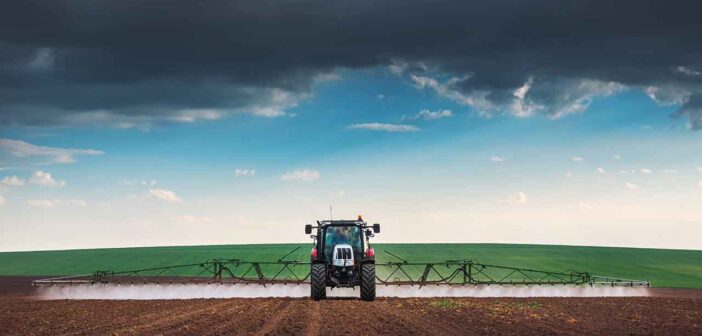 Sprayer in field